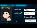 How to create Login page by using  Excel VBA Userform with passwordchar.