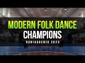 Modern folk dance  champions raniaguenio 2023