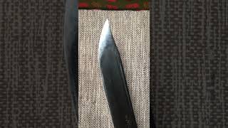 【NO.41】Ken nata knife " 銘  義正Yoshimasa"  in 能代  Noshiro.  山刃  片刃.   全鋼本焼き.