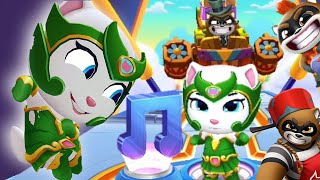 Talking Tom Hero Dash new skin EMERALD ANGELA Speed of Sound Event WORLD THE JUNGLE FINAL BOSS screenshot 1