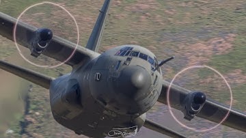 Low Flying Military Aircraft - Mach Loop - A400M, C130, Phenom, Gazelle