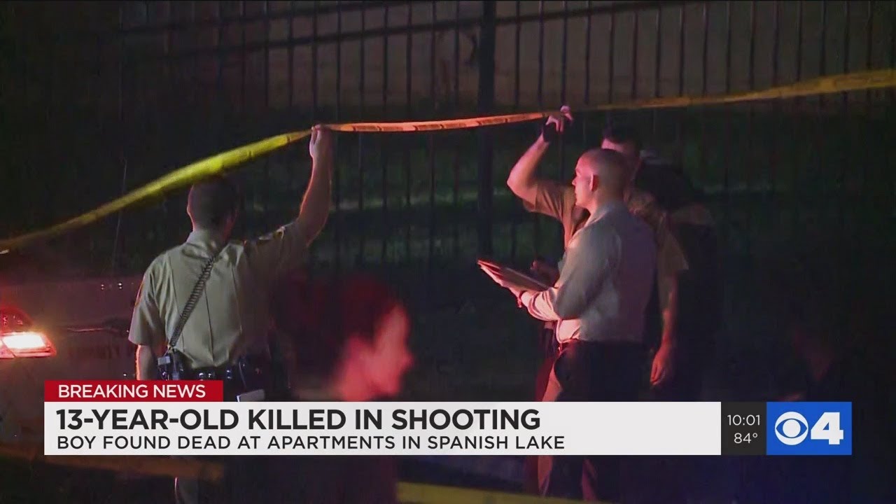 13-year-old found fatally shot near Spanish Lake apartment complex, police say - YouTube
