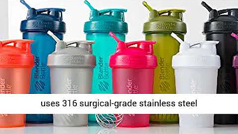 BlenderBottle Classic Shaker Bottle Perfect for Protein Shakes and Pre Workout