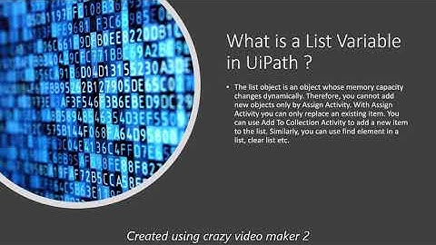 UiPath Tutorial | List Variable | How to use UiPath Lists and Collections | Complete Guide