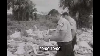 PALM BEACH COUNTY POLICE OPEN WAR AGAINST LITTERBUGS. August 13, 1959