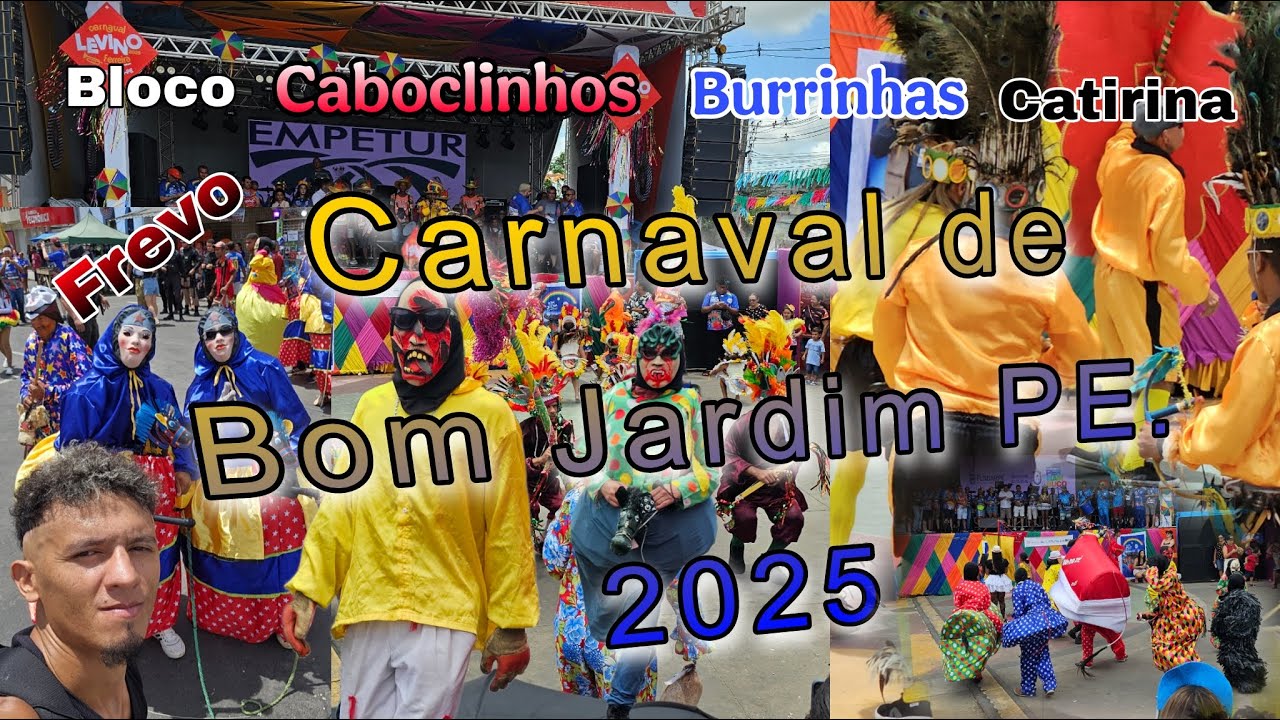 Carnaval de Bom Jardim PE. 2025 Bloco burrinhas e  catirina