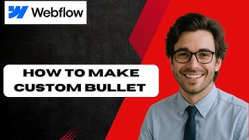 How to Make Custom Bullet Points in Webflow (full guide)