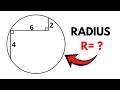 Geometry Puzzle : What's the Radius ?