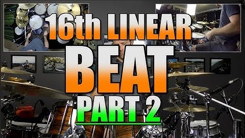 Drum Lessons - 16th Linear Beats Part 2