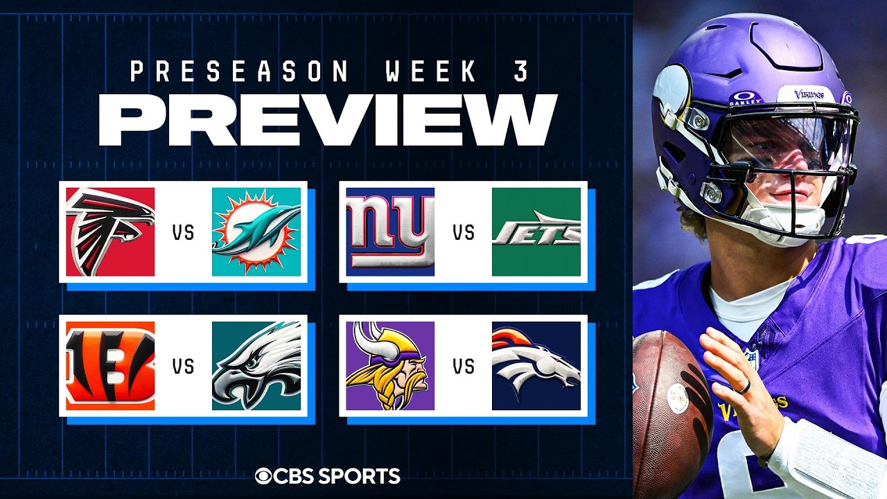 NFL Preseason Week 3 Friday Preview: J.J. McCarthy or Carson Wentz for Vikings QB2?