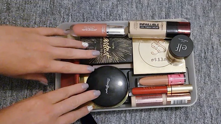 ASMR: Makeup cleaning and rummaging (soft spoken)