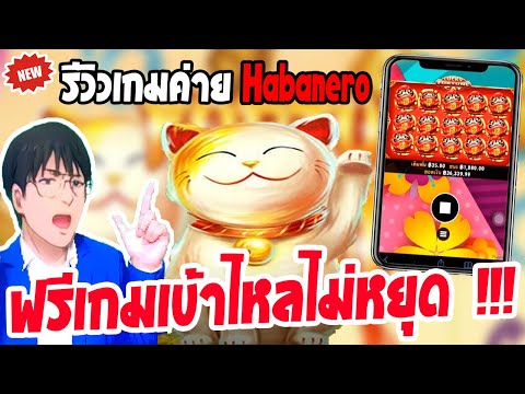 รีวิวเกม Lucky Fortune Cat ฟรีเกมเข้าไหลไม่หยุด  !!! slot สล็อต ค่าย habanero