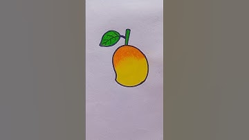 How to draw a Mango || 🥭 Mango Drawing Easy #shorts #viral #youtubeshorts