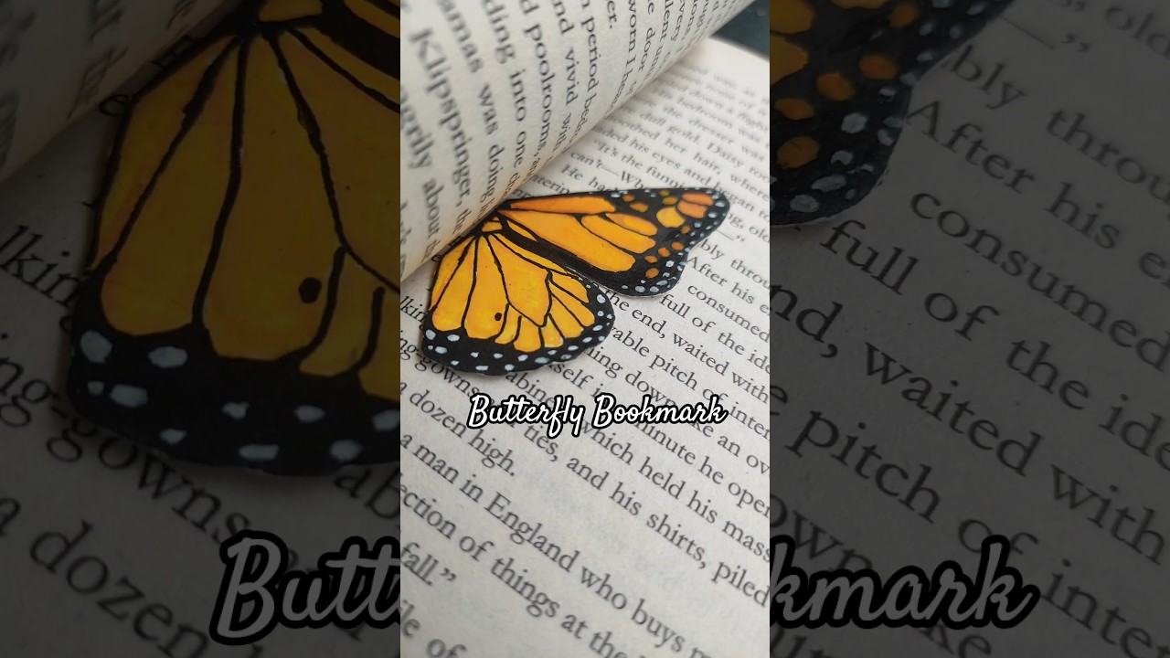Bookmark with wings 🦋 #bookmark #painting #butterflybookmark #art #drawing #draw #artist