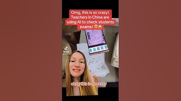 Teachers in China are using AI to check students exams! #ai #artificialintelligence #aitool #china