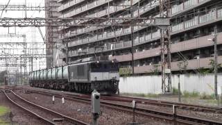 【広島更新色風】 EF64-1049号機牽引貨物 川崎新町~浜川崎通過