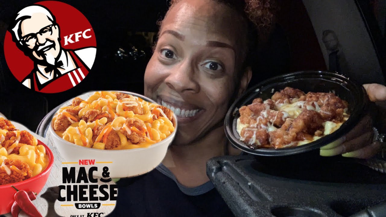 KFC NEW MAC N CHEESE BOWL REVIEW SPICY & ORIGINAL YouTube