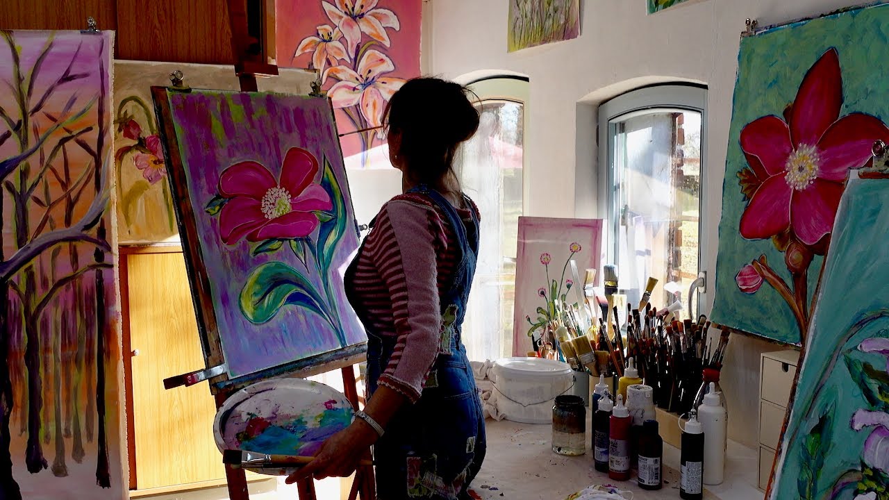 Lenzrosen - magische Blüten mit Achtsamkeit malen