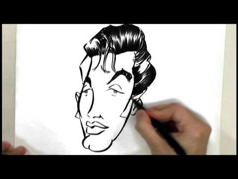 SPEED DRAWING: CARICATURA ELVIS PRESLEY