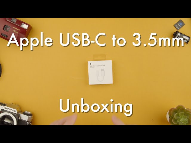 Unboxing the Apple USB-C to 3.5 mm jack adapter || Apple USB-C to 3.5 mm adapter