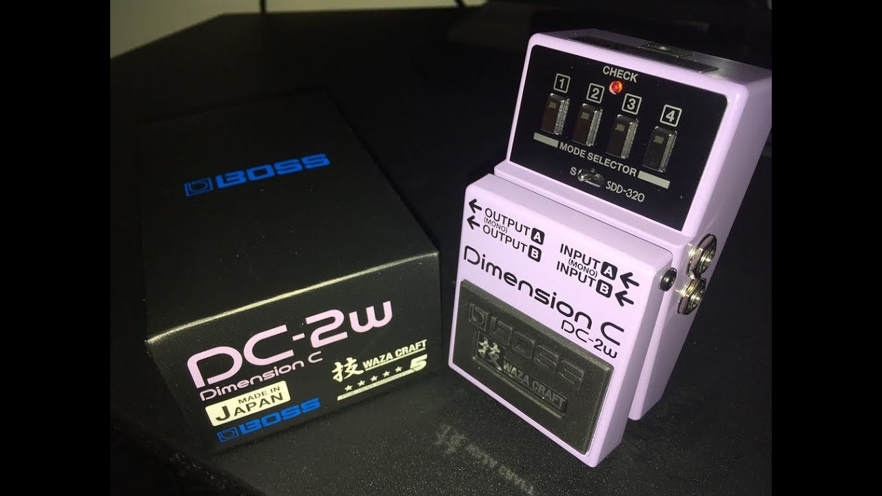 Boss DC-2w - Waza Craft Dimension Chorus Stereo Demo - YouTube