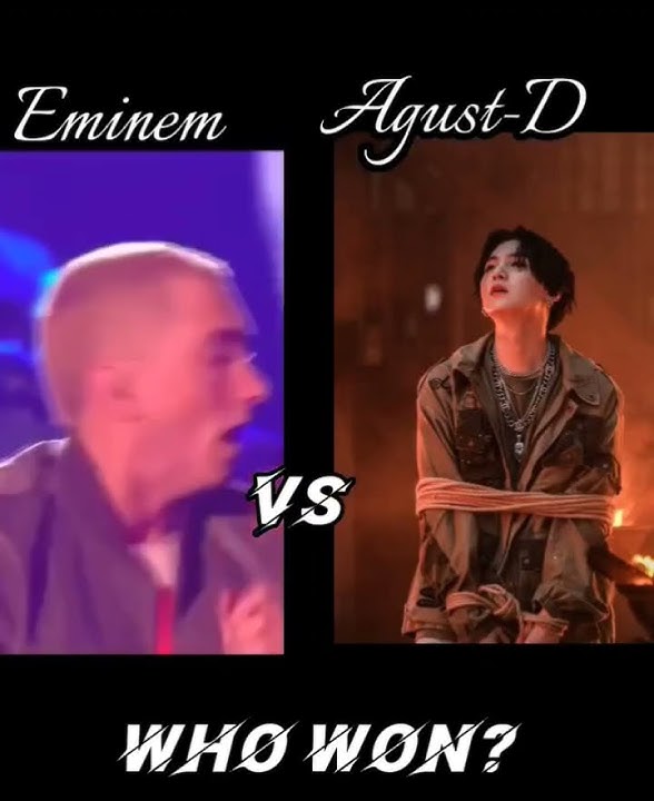 Who win? | Comment winner |rap battle | Eminem VS Agust-D| #agustd #vs #eminem #rap #suga #comment