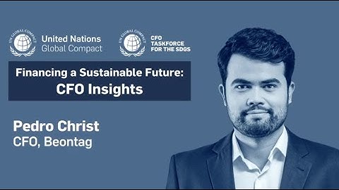 How to integrate the SDGs into business strategy? | Pedro Christ, CFO of Beontag