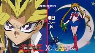 Yu-Gi-Oh X Sailor Moon Japanese Version Opening Intro Remix Mashup