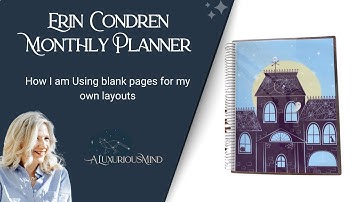 Erin Condren Monthly Planner: Ideas for Notes Pages - How I am using blank pages in this planner