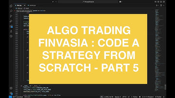 Finvasia Algo Trading - Part 5 | Code Strategy From Scratch | Shoonya Websocket | Finvasia Strategy