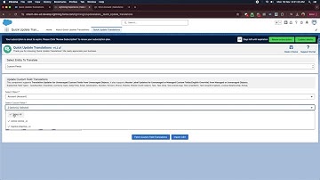Salesforce Quick Update Translations - Field Translations