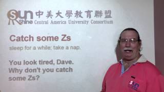 Catch some Zs 中美大學教育聯盟 - 每日一句英文