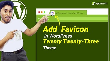 How to Add Favicon in WordPress Twenty Twenty Three Theme