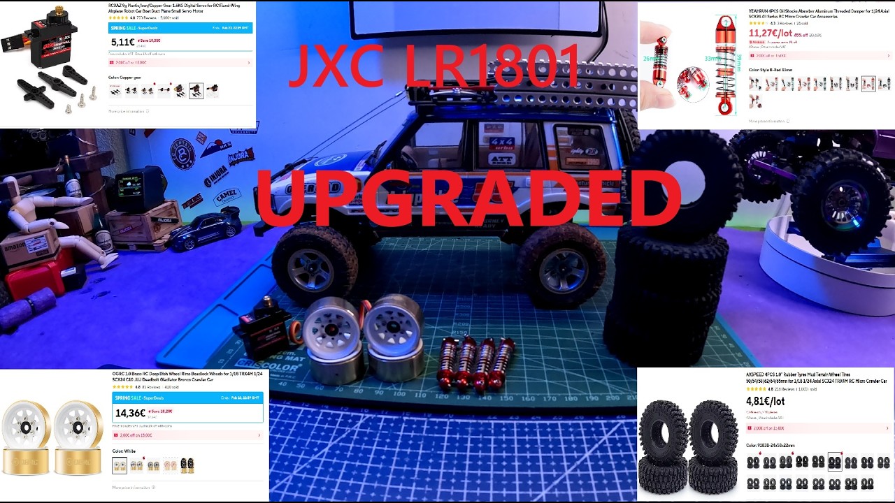 JXC LR 1801 GETS SOME UPGRADES! #upgrades #rccar #jxc #trending