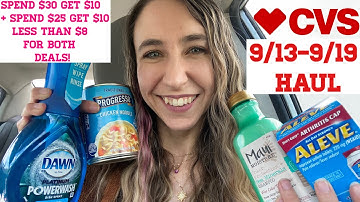 CVS HAUL 9/13-9/19 EASY DEALS INCLUDING THE SPEND $30 & BEAUTY DEAL TOO!