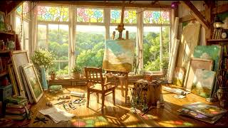 Quiet Creative Morning ☀️ 4K Cozy Artist Loft Ambience | Peaceful Study & Relaxation Music