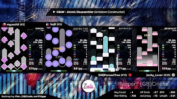 myucchii vs bojii vs [GB]ParasolTree vs Jacky_Lover | CS4W - Atomic Disassembler - osu mania