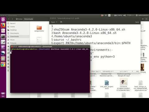 How to setup anaconda3 in ubuntu 16.04 LTS