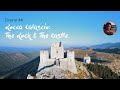 The Rock & the Medieval Castle: Rocca Calascio - Drone 4k 100% - L'Aquila, Abruzzo, Italy.