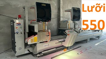 Máy cắt nhôm 2 đầu F550 Pro CNC | máy cắt nhôm lưỡi 550 tự động cnc | Faster 098.6265.339