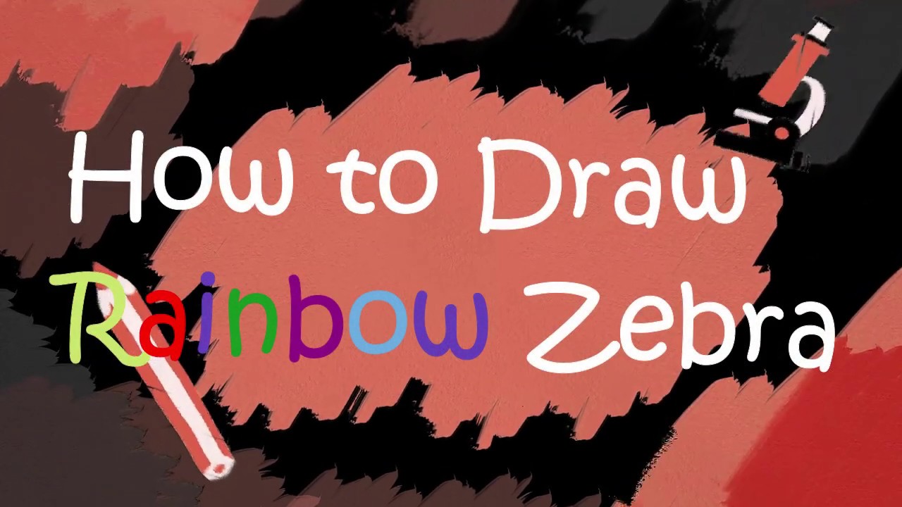 How to Draw Rainbow Zebra