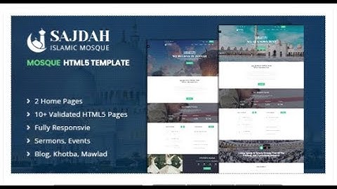 Sajdah | Mosque & Islamic Center HTML5 Template | Themeforest Templates