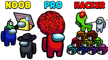 NOOB vs PRO vs HACKER - Among Us