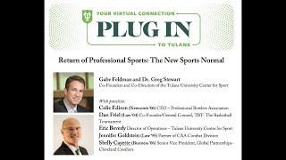 Tulane CFS Panel: Return of Professional Sports  The New Sports Normal