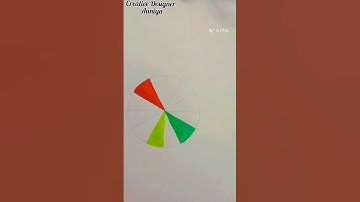 Split complementary colours/ Part of colour wheel💫 #shorts #shortsfeed #colourtheory #colourcontrast