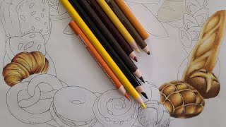 Celebrity REQUESTED: How I Color Bread🥐🥖 Part 1 Adult Coloring Profile