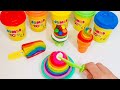    play doh rainbow    