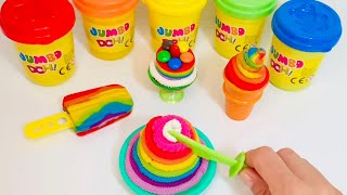 Παγωτό από πλαστελίνη Play Doh Rainbow | Παίζω με πλαστελίνη