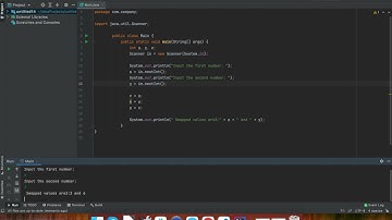 уроки по Java //Поменять местами значения переменных
