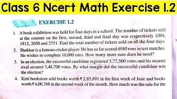 CBSE class 6 math chapter 1 exercise 1.2 l knowing our numbers class 6 l class 6 Math Ncert
